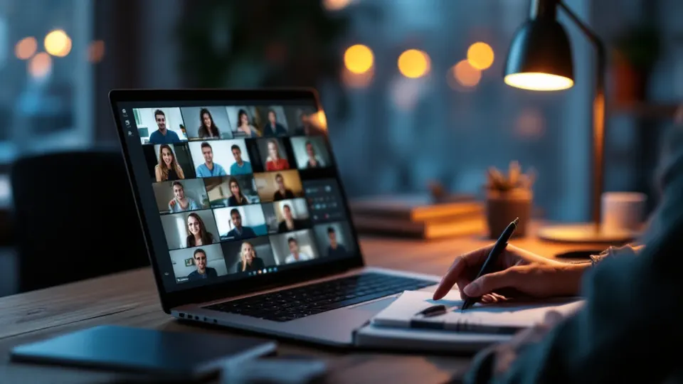 Un atelier d'équipe en visio
